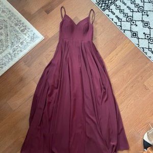Burgundy Prom/Evening Dress- General Size 6
